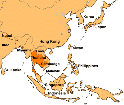 carte asie